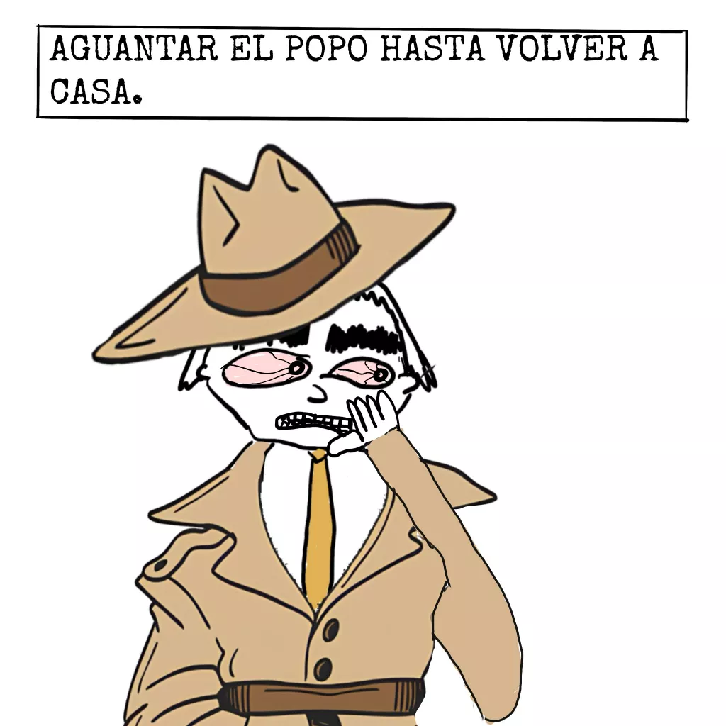 el hombre que solo podia cagar en su casa